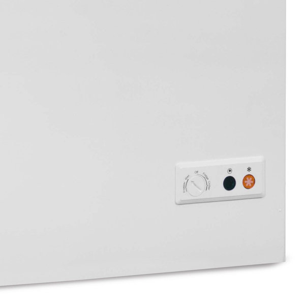 Vrieskist | 635L | Wit/RVS | -18°C/-24°C | Statisch | Klapdeksel | 1904x743x840(h)mm