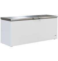CombiSteel Vrieskist | Wit/RVS | 635L | -18°C/-24°C | Klapdeksel | 1904x743x840(h)mm