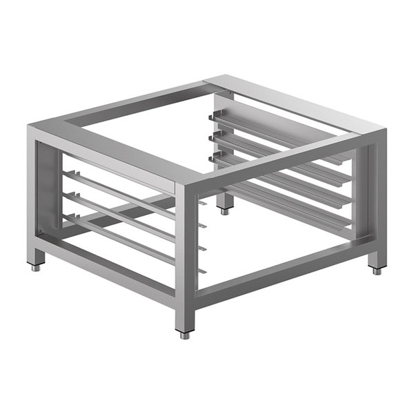 Onderstel Alfa | RVS | Voor SMEG ALFA4/ALFA10 Ovens | 4 Wielen (2 Geremd) | 800x800x604(h)mm