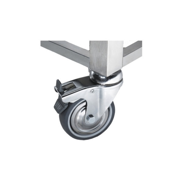 Onderstel Alfa | RVS | Voor SMEG ALFA4/ALFA6 Ovens | 4 Wielen (2 Geremd) | 800x800x1000/1050(h)mm