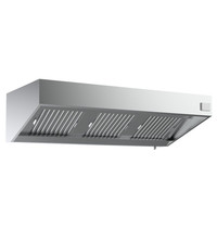 CombiSteel Afzuigkap | Schuin Model | Motor + Regelaar | Verlichting | 1500m³/h | 230V (147W) | 1200x700x520(h)mm
