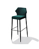 VEBA Barkruk Louis | Brandvertragend | Groen | Velours | Stapelbaar | 500x470x1050(h)mm 