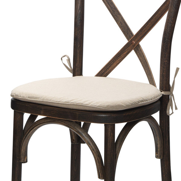 Zitting Crossback | Lichtbruine Stof | 460x450x20(h)mm
