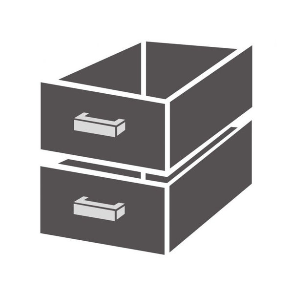 Ladenblok | CombiSteel Koelwerkbanken | 2 Laden
