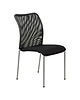 Luxus Kantoorstoel | HOUSTON | Zwart | Onderstel Grijs | Stapelbaar | 460x525x850(h)mm 