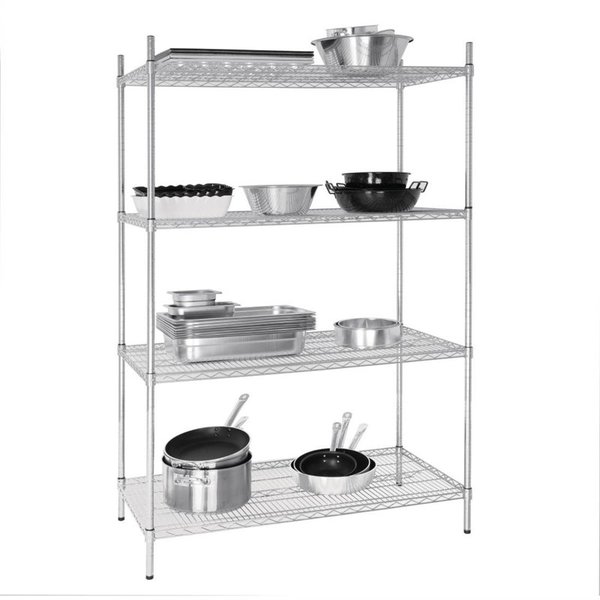 Voorraadrek | 4 Schappen (Verstelbaar) | 1220x610x1840(h)mm