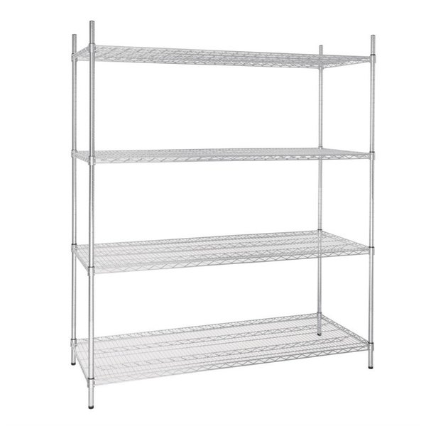 Voorraadrek | 4 Schappen (Verstelbaar) | 1525x610x1830(h)mm