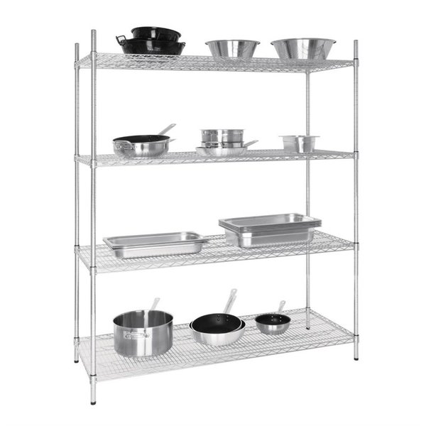 Voorraadrek | 4 Schappen (Verstelbaar) | 1525x610x1830(h)mm