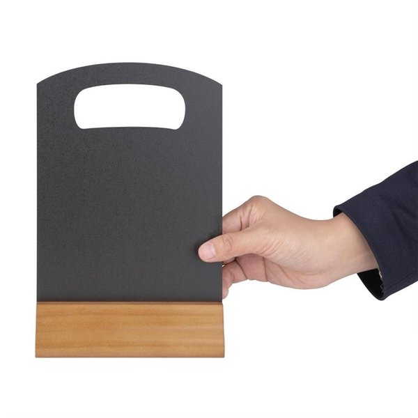 Tafel krijtbord | Met houten voet | 22,5x12cm