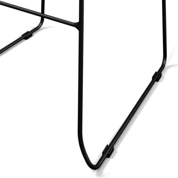 Barkruk Mundo | Brandvertragend | Zwart | Kunstleer | Stapelbaar | 465x490x1050(h)mm