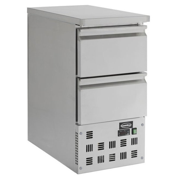 Koelwerkbank | 109L | 2 Laden (1/1 GN) | +2°C/+8°C | Geventileerd | 0.12kW | 435x700x870(h)mm
