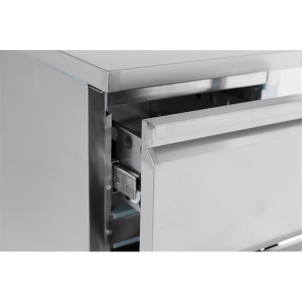 Koelwerkbank | 109L | 2 Laden (1/1 GN) | +2°C/+8°C | Geventileerd | 0.12kW | 435x700x870(h)mm