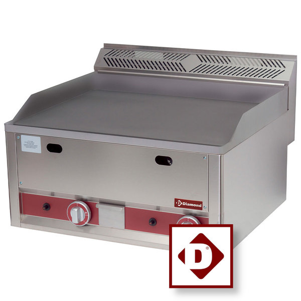 Bakplaat/Grillplaat Dubbel Top | Bakplaat 650x480mm | 2x 4kW | 660x600x290(h)mm