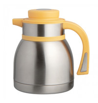 EMGA Isoleerkan | RVS/Geel | 1L | Dubbelwandig | Drukknopsluiting | Hoogte 180mm 