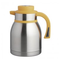 EMGA Isoleerkan | RVS/Geel | 1.5L | Dubbelwandig | Drukknopsluiting | Hoogte 220mm 