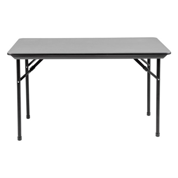 Inklapbare Buffettafel | Kunststof/RVS | Grijs Blad | Zwart Frame | In-/Outdoor | 1220x610x750(h)mm