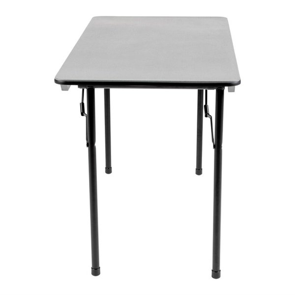 Inklapbare Buffettafel | Kunststof/RVS | Grijs Blad | Zwart Frame | In-/Outdoor | 1220x610x750(h)mm