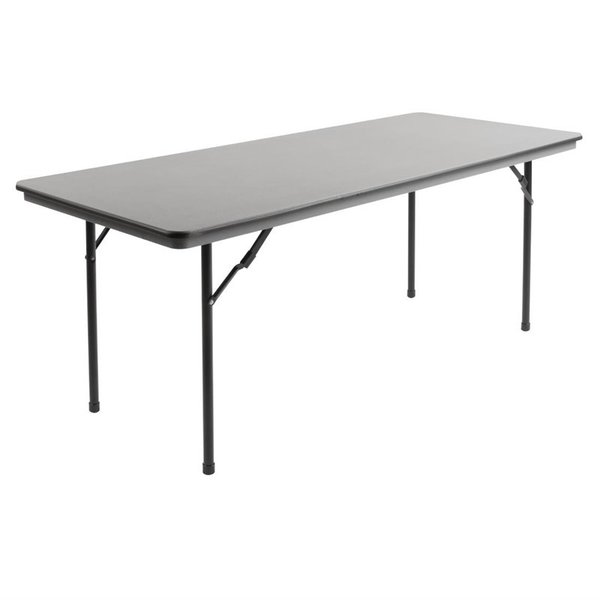 Inklapbare Buffettafel | Kunststof/RVS | Grijs Blad | Zwart Frame | In-/Outdoor | 1830x760x750(h)mm