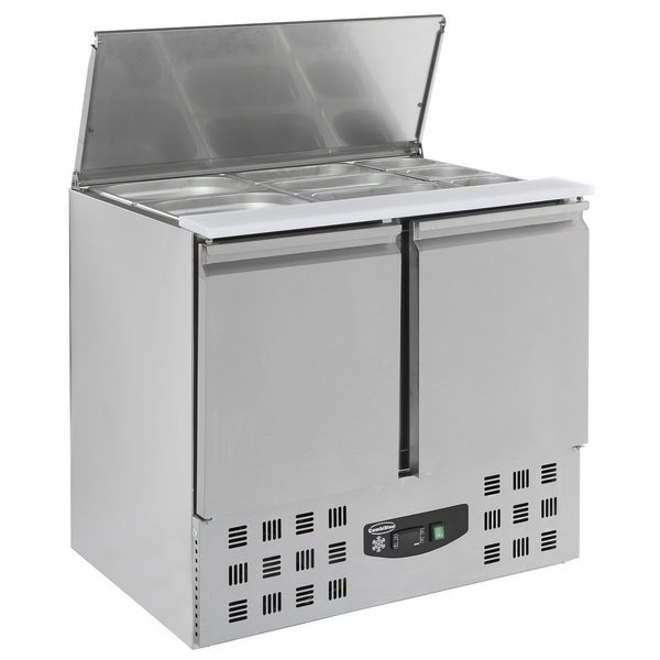 Saladette | GN 2.5 1/1 PAN | Geheel RVS | Statisch met Ventilator | 900x700x870(h)mm