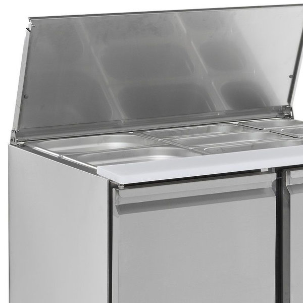 Saladette | GN 2.5 1/1 PAN | Geheel RVS | Statisch met Ventilator | 900x700x870(h)mm