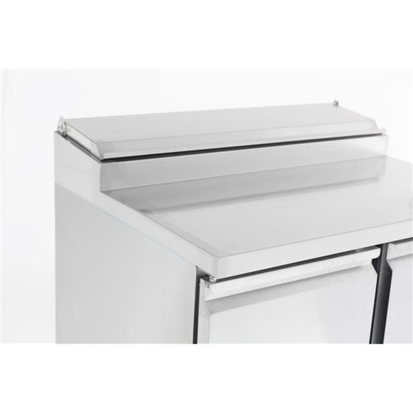Saladette | 2x 1/1, 5x 1/6 GN PAN | 2 Deurs | Geheel RVS | Statisch Met Ventilator | 903x700x1006(h)mm