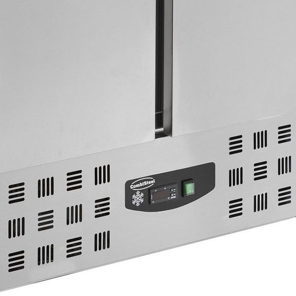 Saladette | 2x 1/1, 5x 1/6 GN PAN | 2 Deurs | Geheel RVS | Statisch Met Ventilator | 903x700x1006(h)mm