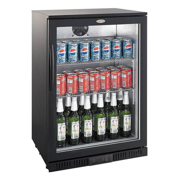 Barkoelkast | 138L | Zwart | 0°C/+10°C | Statisch + Ventilator | 600x520x900(h)mm