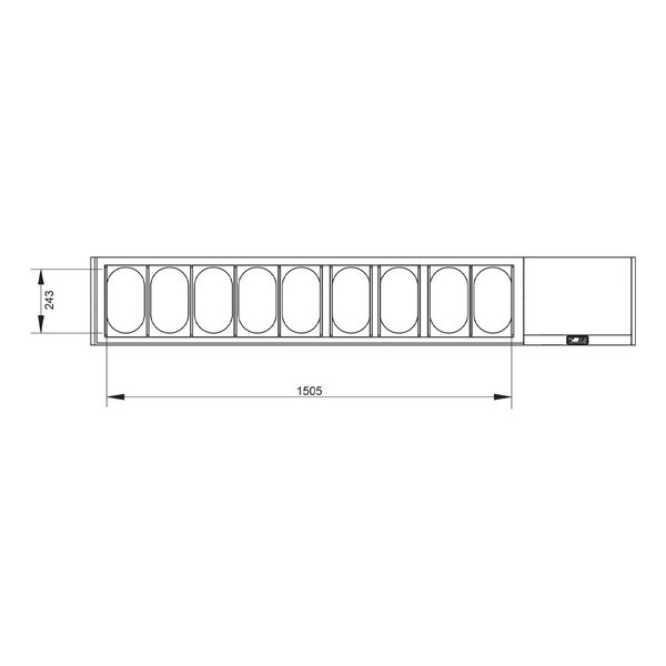 Pizzawerkbank + Opzetkoelvitrine | 415L | 2 Deuren + 3 Laden (EN600x400) | Boven 9x 1/4 GN | -2°C/+8°C | Statisch/Geventileerd | 0.32kW | 2020x800x856/1485(h)mm