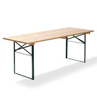 VEBA Biertafel groen hout | 2200x800x780(h)mm 