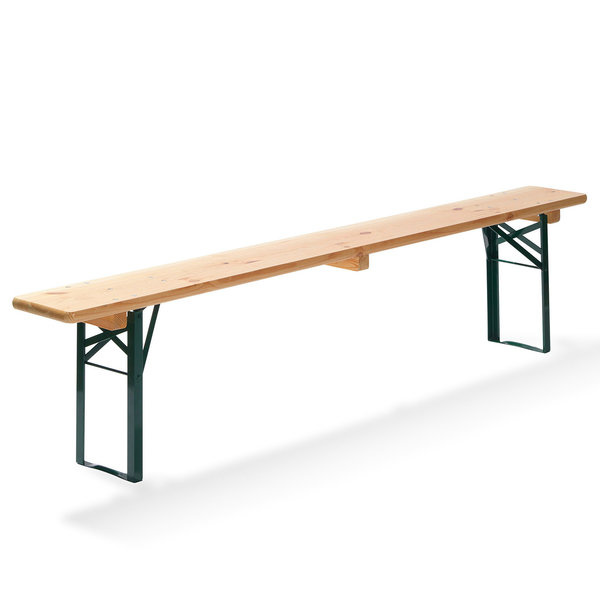 Bierbank groen hout | 2200x250x480(h)mm
