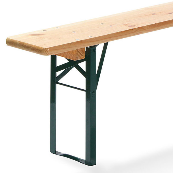 Bierbank groen hout | 2200x250x480(h)mm