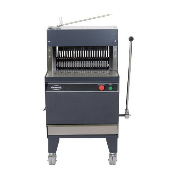 Broodsnijmachine | Brood 430mm | Snijdikte 13mm | 0.37kW (230V) | Wielen (Geremd) | 800x850x1250(h)mm
