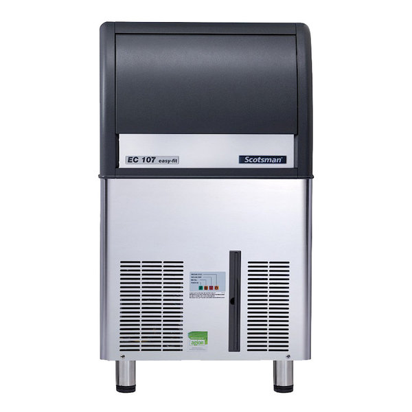 IJsblokjesmachine | Maat M | 53kg/24h | Voorraad 23kg | Luchtgekoeld | Afvoerpomp | 531x600x890/930(h)mm