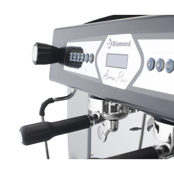 Espressomachine | AROMA | Zwart | 2 Groepen | Digitaal | 3.7kW | 750x600x595(h)mm