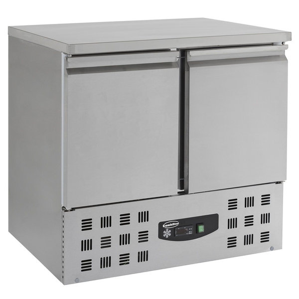 Koelwerkbank | 257L | 2 Deuren (1/1 GN) | +2°C/+8°C | Statisch + Ventilator | 0.34kW | 900x700x875(h)mm