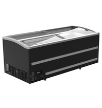 CombiSteel Supermarkt Vrieskist | 870L | Zwart | -18°C/-23°C | Statisch | Schuifdeksels | 1879x952x894(h)mm 