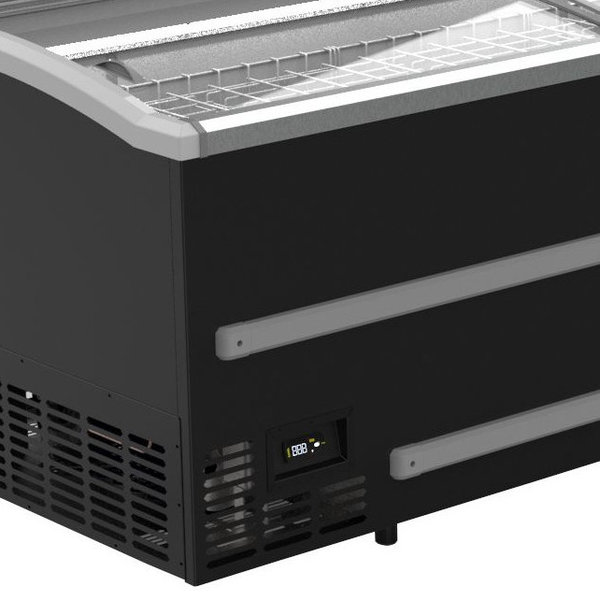 Supermarkt Vrieskist | 1005L | Zwart | -18°C/-23°C | Statisch | Schuifdeksels | 2124x952x894(h)mm