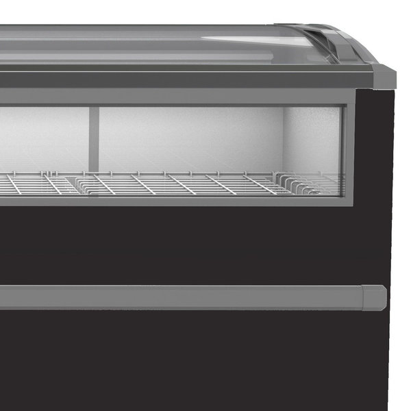 Supermarkt Vrieskist | 1005L | Zwart | -18°C/-23°C | Statisch | Schuifdeksels | Frontruit | 2124x952x894(h)mm