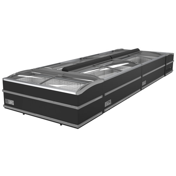 Supermarkt Vrieskist | Kop-Element | 864L | Zwart | -18°C/-23°C | Statisch | Schuifdeksels | 2008x952x894(h)mm