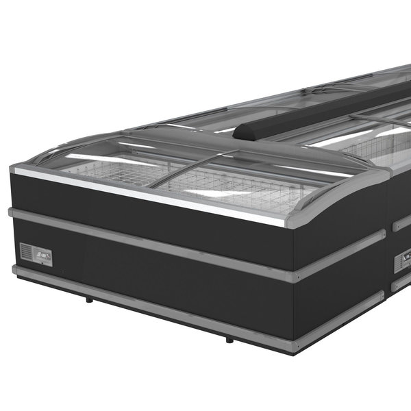 Supermarkt Vrieskist | Kop-Element | 864L | Zwart | -18°C/-23°C | Statisch | Schuifdeksels | 2008x952x894(h)mm