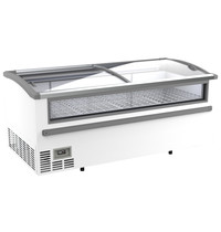 CombiSteel Supermarkt Vrieskist | 1005L | Wit | -18°C/-23°C | Statisch | Schuifdeksels | Frontruit | 2124x952x894(h)mm 