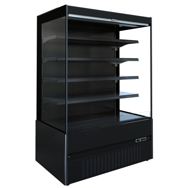 Wandkoeling | JAMIE | Zwart | +2°C/+4°C | Geforceerd | 5 Schappen | 1.52kW | Intern Nachtgordijn | 1310x665x1920(h)mm