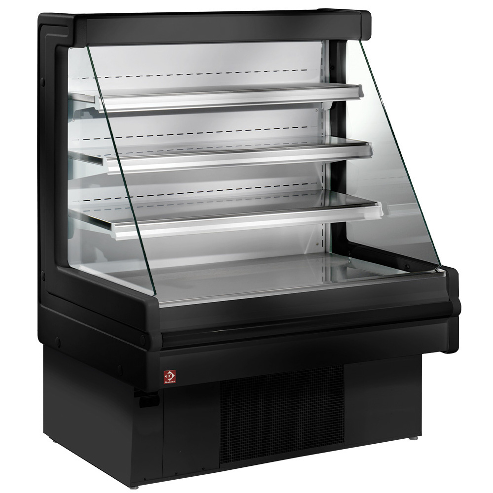 Wandkoeling | MANDY | Zwart | +4°C/+6°C | Geforceerd | 4 Schappen | 1.07kW | 1000x750x1290(h)mm
