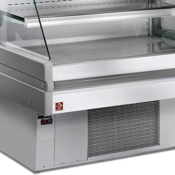 Wandkoeling | MANDY | Grijs | +4°C/+6°C | Geforceerd | 4 Schappen | 1.13kW | 1200x750x1290(h)mm