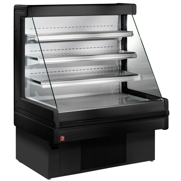Wandkoeling | MANDY | Zwart | +4°C/+6°C | Geforceerd | 4 Schappen | 1.25kW | 1500x750x1290(h)mm