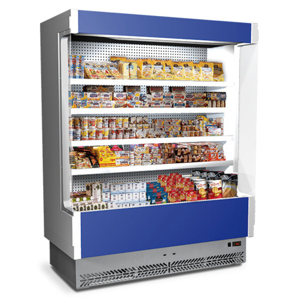 Wandkoeling | VULCANO | Grijs/Blauw | +3°C/+5°C | Geventileerd | 5 Schappen | 1.45kW | Intern Nachtgordijn | 1080x800x2040(h)mm