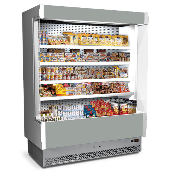 Wandkoeling | VULCANO | Grijs | +3°C/+5°C | Geventileerd | 5 Schappen | 1.45kW | Intern Nachtgordijn | 1330x600x1970(h)mm