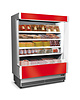 Mastro Wandkoeling | VULCANO | Grijs/Rood | 0°C/+2°C | Geventileerd | 5 Schappen | 4.2kW | Intern Nachtgordijn | 2080x800x2040(h)mm 