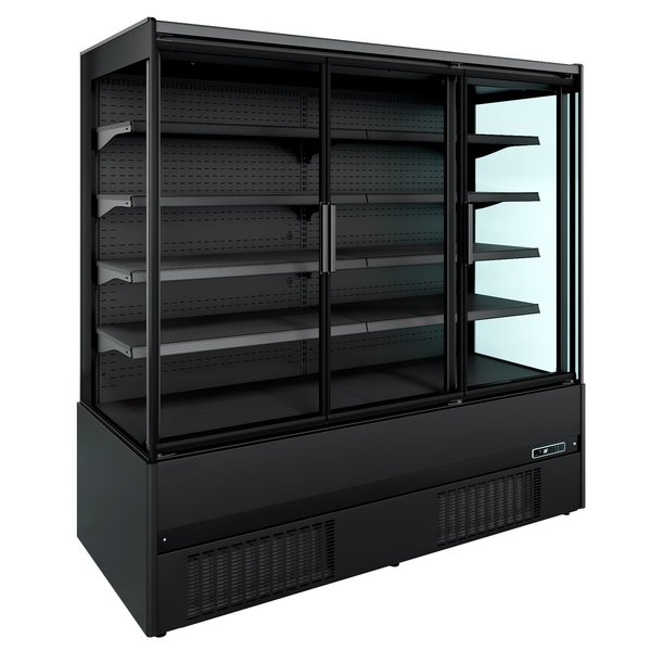 Wandkoeling | JAMIE | Zwart | +2°C/+4°C | Geforceerd | 5 Schappen | 2.3kW | Klapdeuren | 1935x665x1920(h)mm