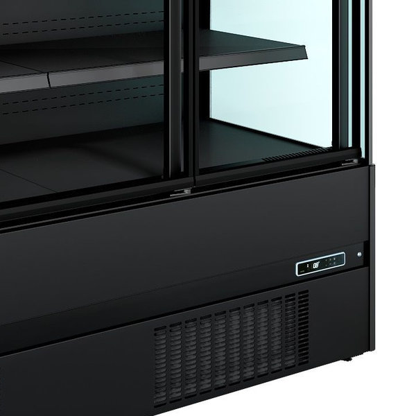 Wandkoeling | JAMIE | Zwart | +2°C/+4°C | Geforceerd | 5 Schappen | 2.3kW | Klapdeuren | 1935x665x1920(h)mm